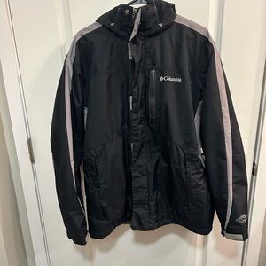 Columbia Omni Heat Men's Black Rain Snow Gorpcore Outdoor Jacket Size Large